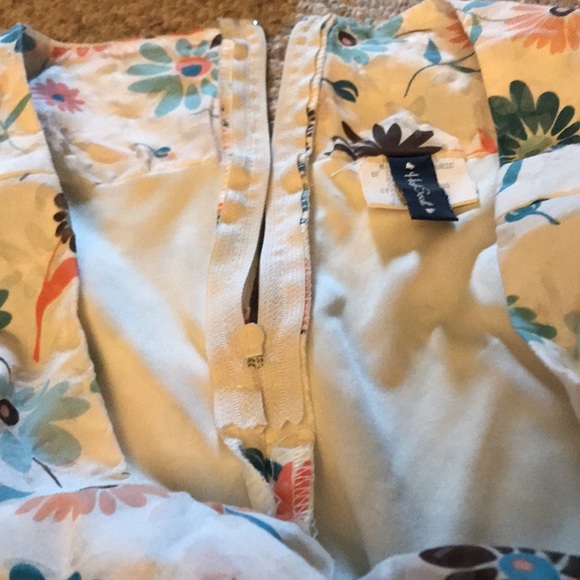 HeartSoul Cream, brown, blue, pink floral skirt - Picture 5 of 8